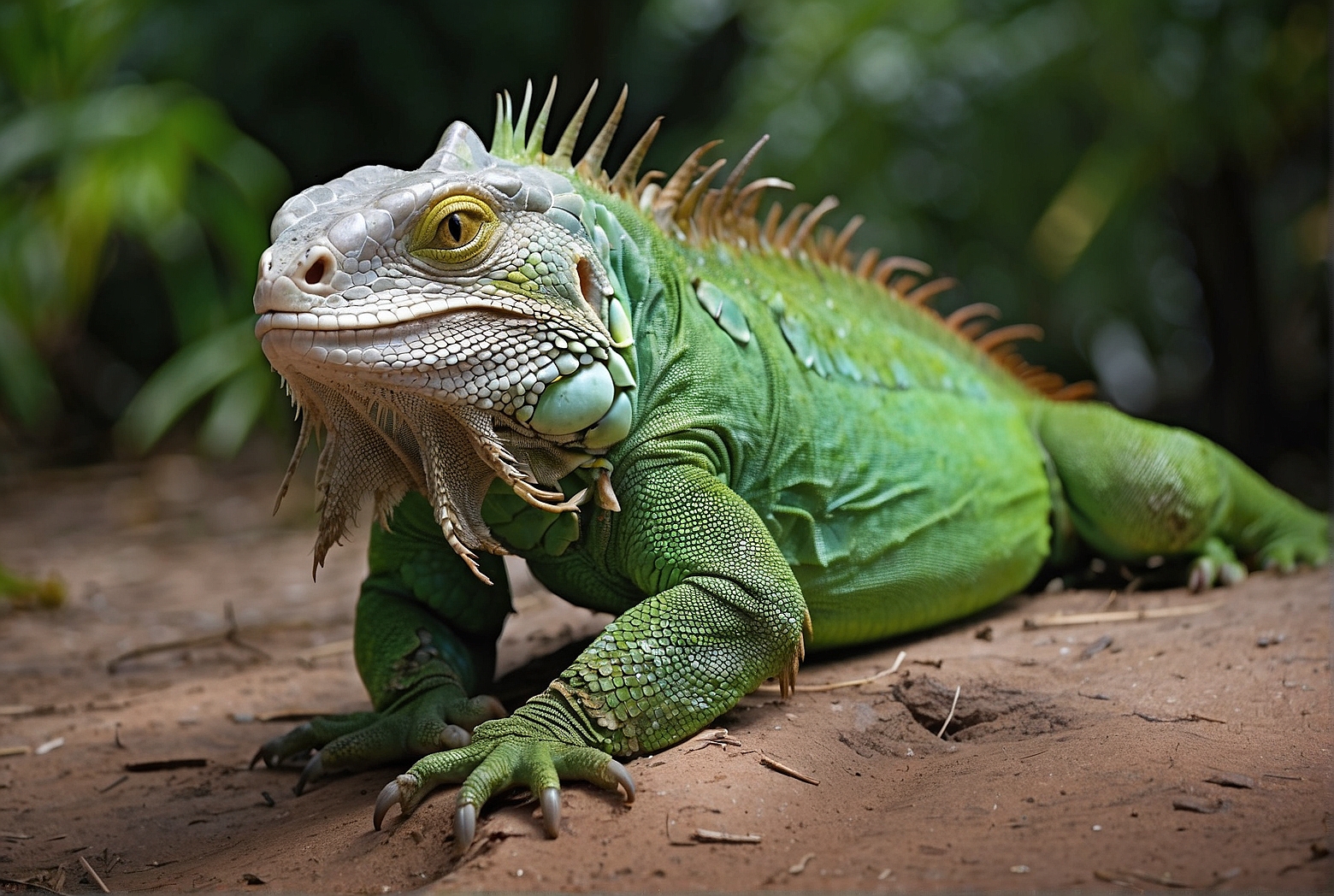 Are green iguanas poisonous?