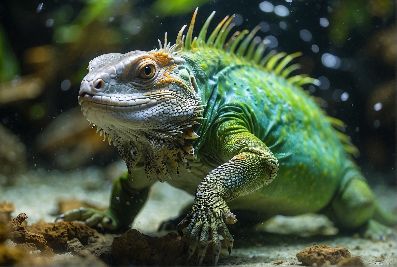 The Underwater Abilities of Green Iguanas